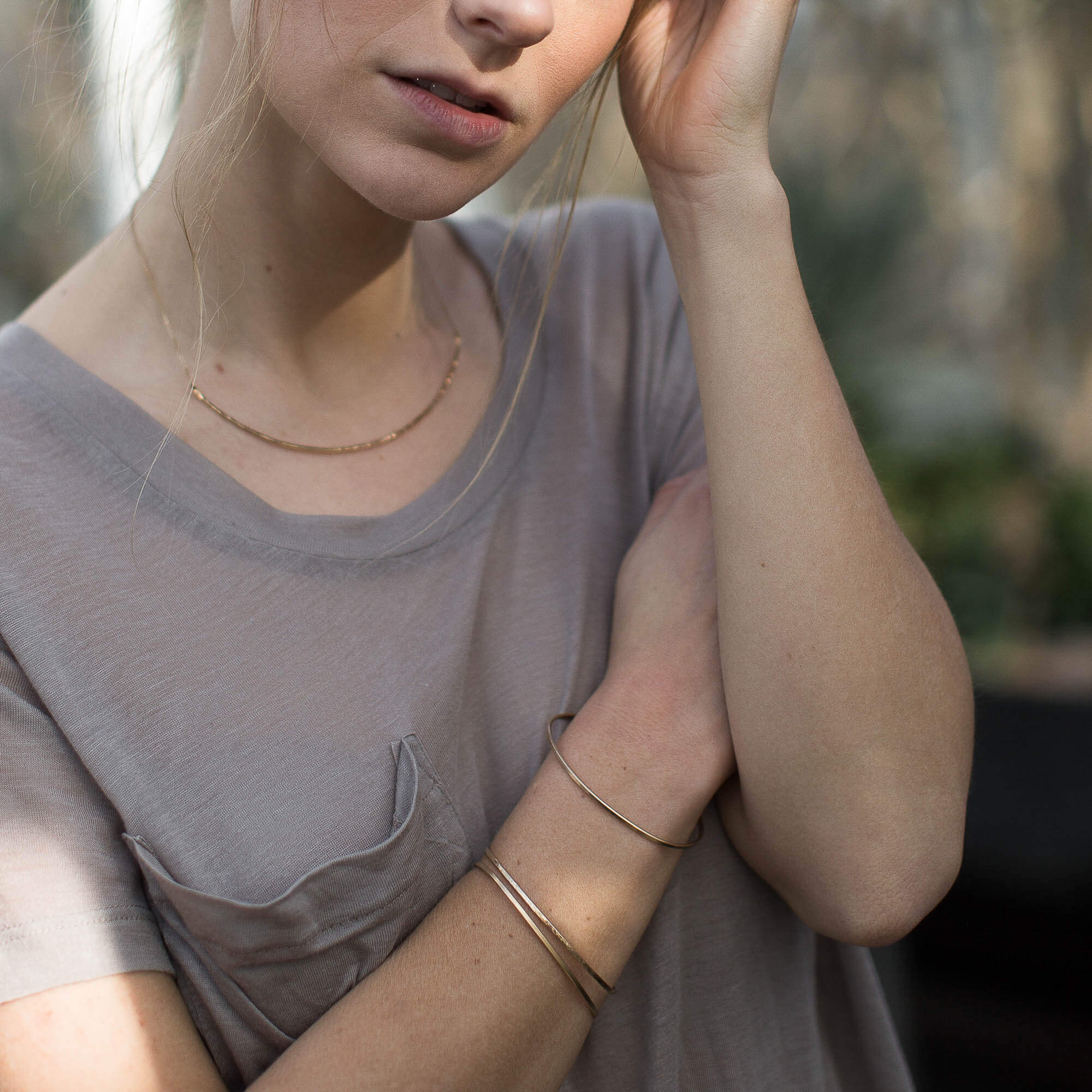 Thin Cuff Bracelet - Image 6