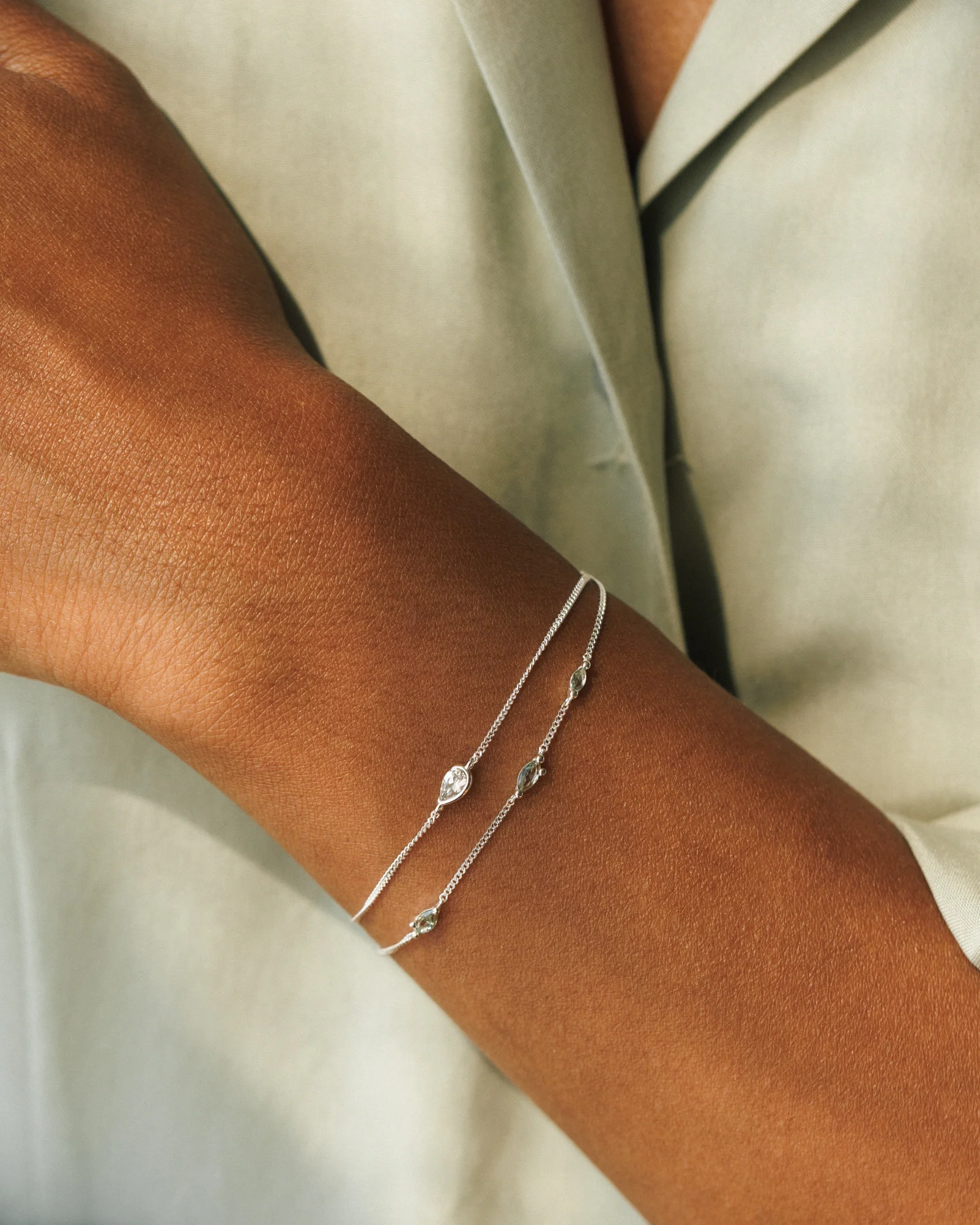 White Sapphire Zephyr Bracelet - Image 3