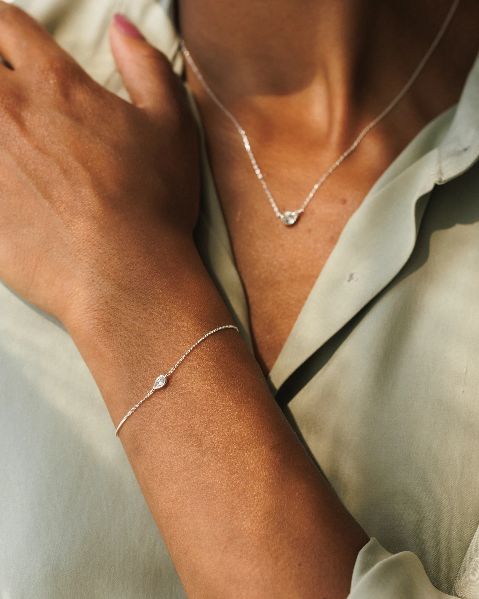 White Sapphire Zephyr Bracelet - Image 8