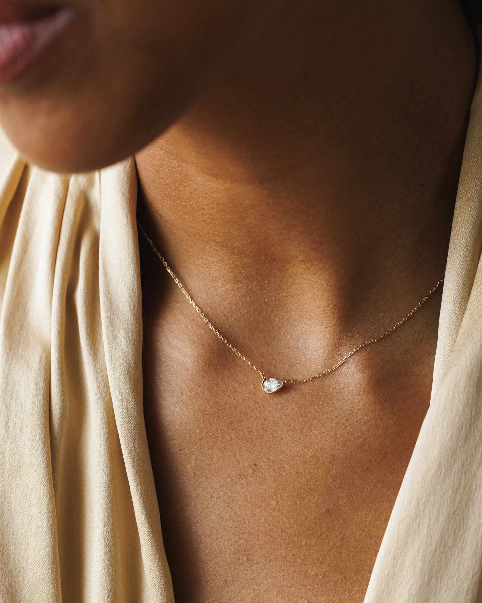 White Sapphire Zephyr Necklace - Image 3