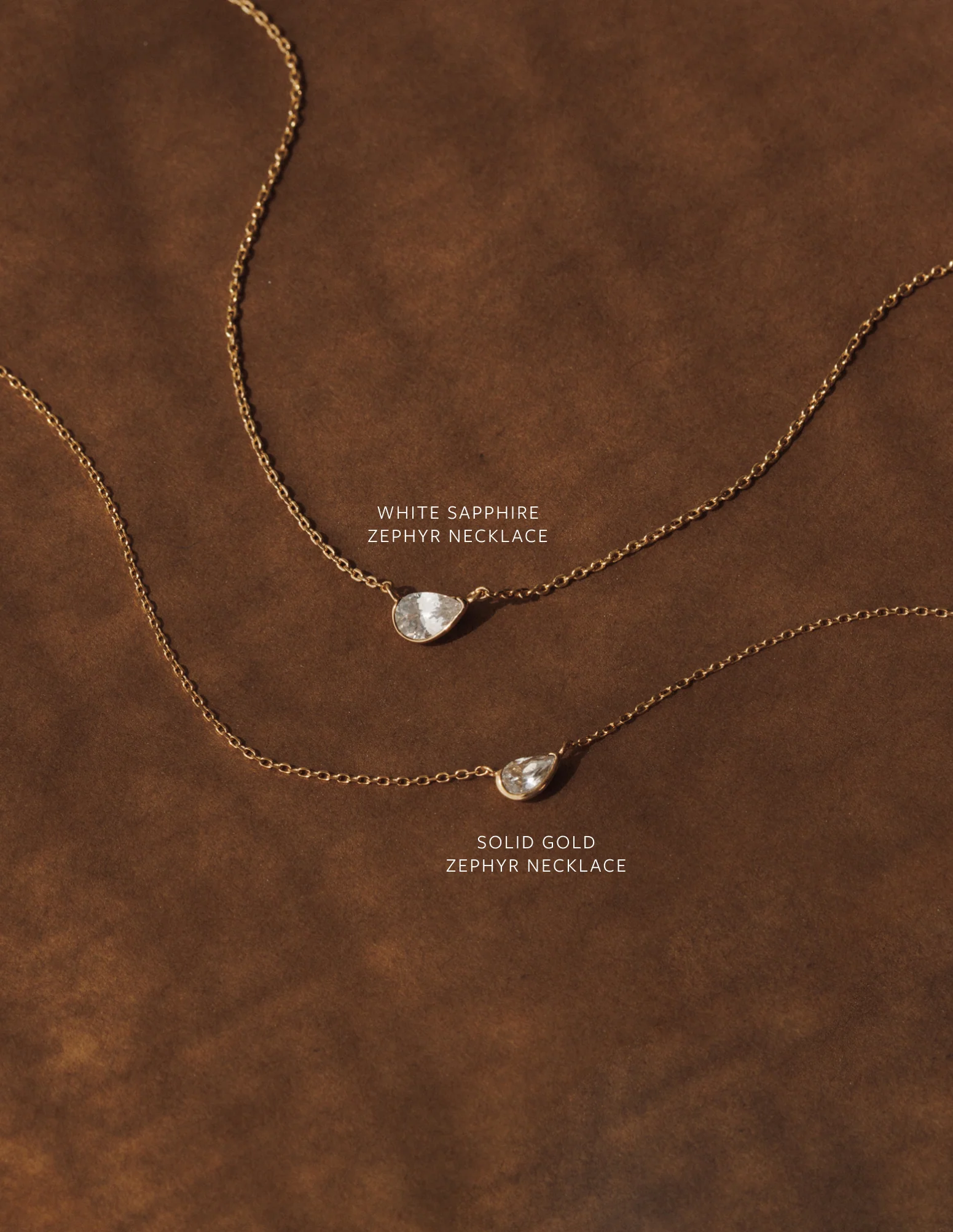 White Sapphire Zephyr Necklace - Image 6